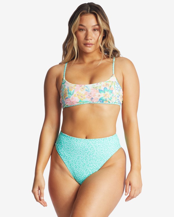 Billabong Sweet Tropics Hubená Mini Reversible Bikiny Top Multi | VAHDSR-246