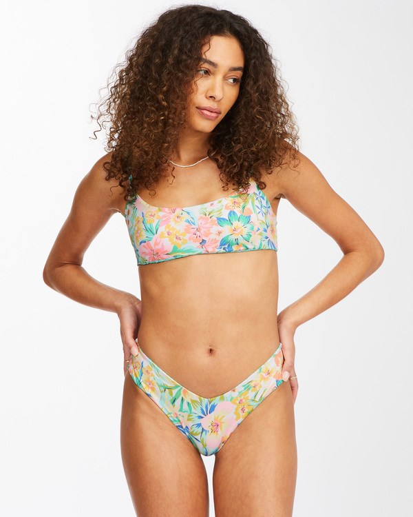 Billabong Sweet Tropics Hubená Mini Reversible Bikiny Top Multi | VAHDSR-246