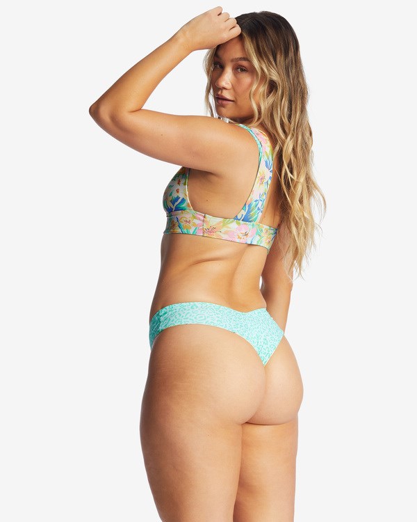 Billabong Sweet Tropics Reversible Fiji Cheeky Bikiny Bottoms Multi | YDQVIW-592