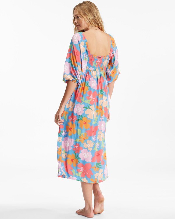 Billabong Swept Away Midi Šaty Multi | KWILJN-036