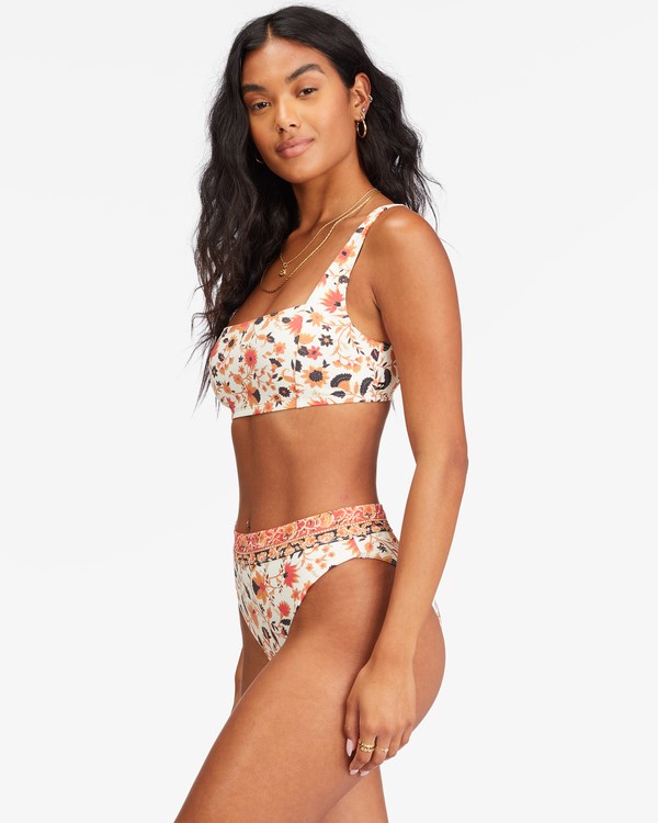 Billabong Swept Away Square Neck Tank Bikiny Top Multi | HXWKQD-340