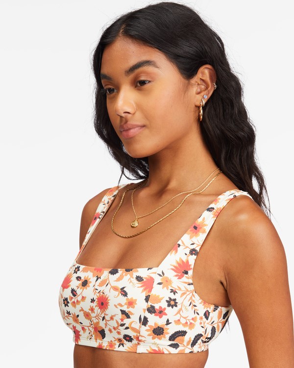 Billabong Swept Away Square Neck Tank Bikiny Top Multi | HXWKQD-340
