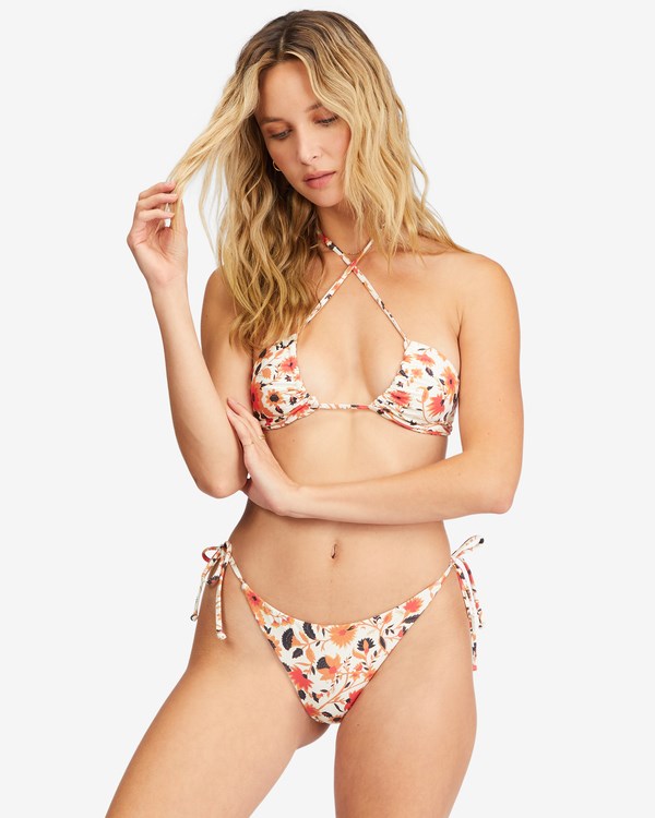 Billabong Swept Away Tie-Side Tanga Bikiny Bottoms Multi | VBHXKL-702