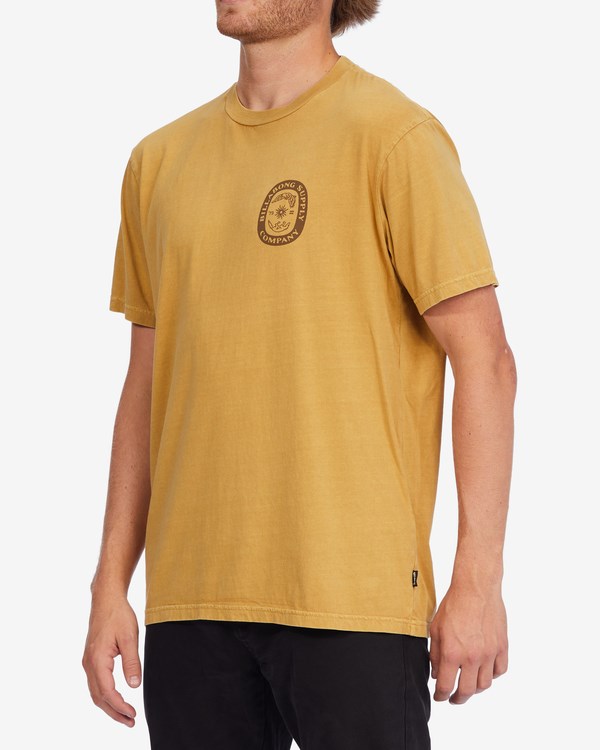 Billabong Synergy Wave Washed Krátké Sleeve T-Shirt Hořčice | EYSLOW-782