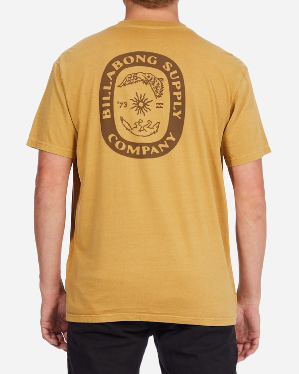 Billabong Synergy Wave Washed Krátké Sleeve T-Shirt Hořčice | EYSLOW-782
