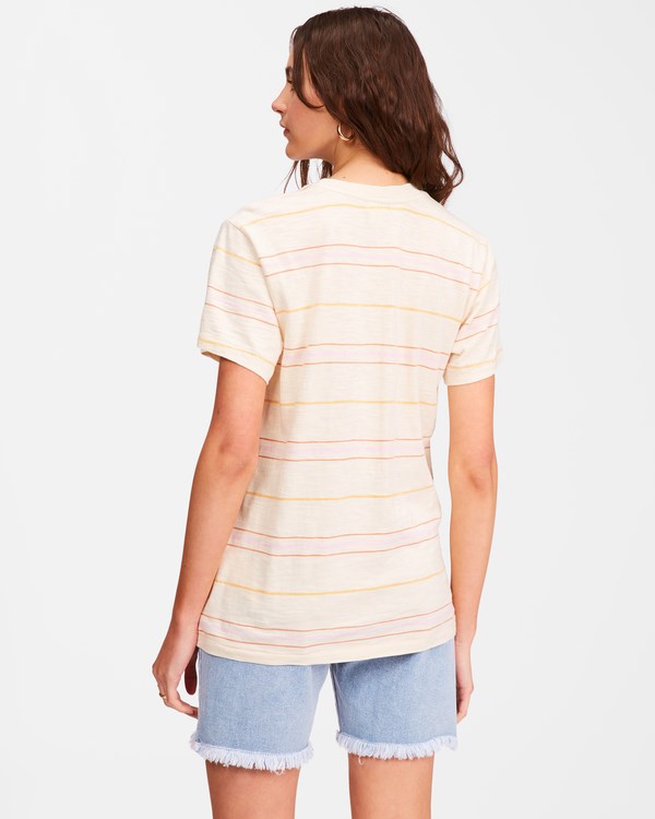 Billabong Take A Trip Pruhovaný T-Shirt Bílé | LTMZPY-496
