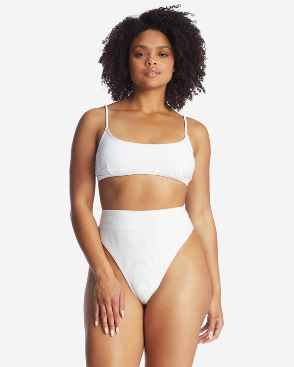 Billabong Tanlines Avery Mini Scoop-Neck Bikiny Top Bílé | KLPWBR-817
