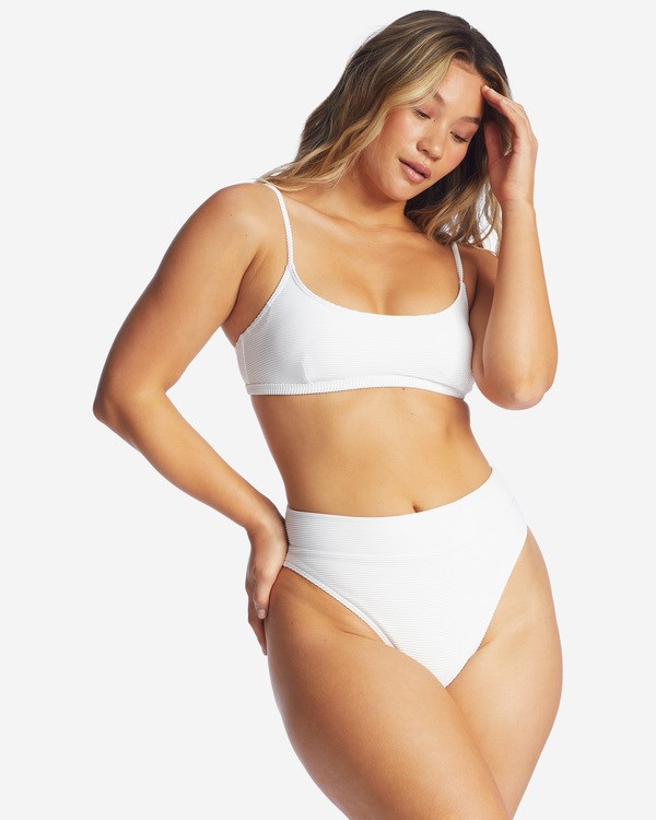 Billabong Tanlines Avery Mini Scoop-Neck Bikiny Top Bílé | KLPWBR-817