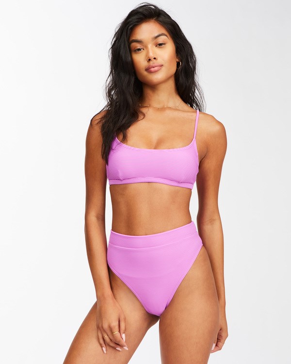 Billabong Tanlines Avery Mini Scoop-Neck Bikiny Top Bright Orchid | TVNMGA-076