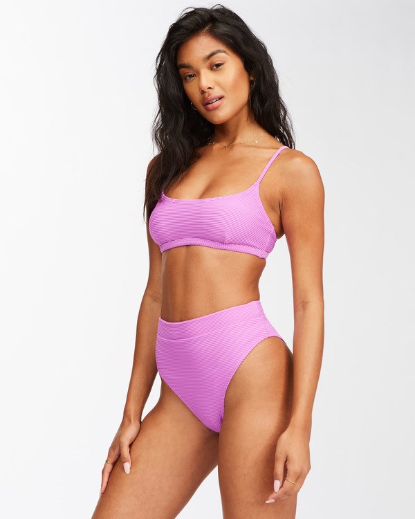 Billabong Tanlines Avery Mini Scoop-Neck Bikiny Top Bright Orchid | TVNMGA-076