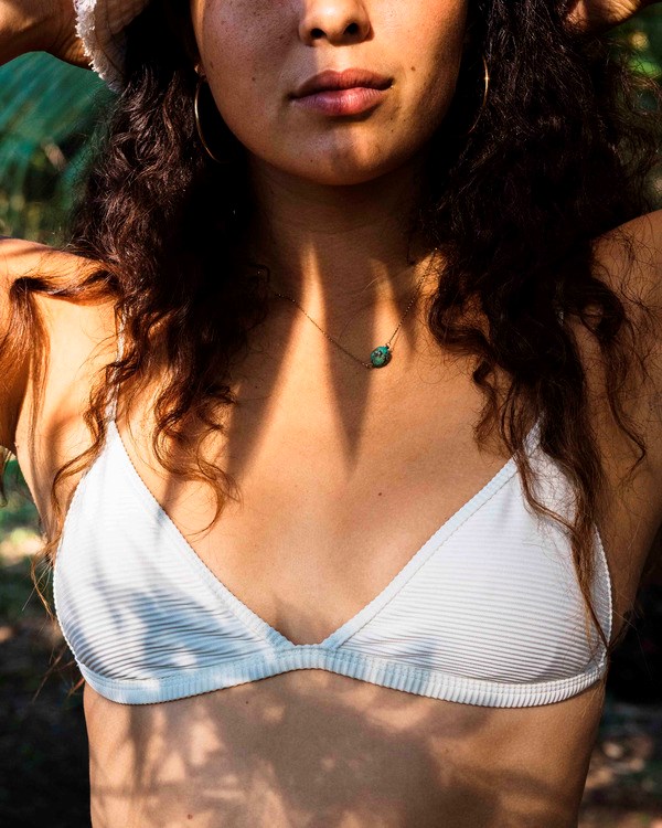 Billabong Tanlines Ceci Triangle Bikiny Top Bílé | PBOSGR-642