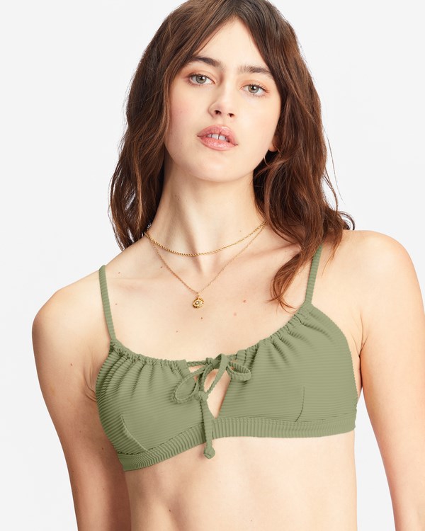 Billabong Tanlines Coco Bralette Bikiny Top Avocado | UTPCIQ-016