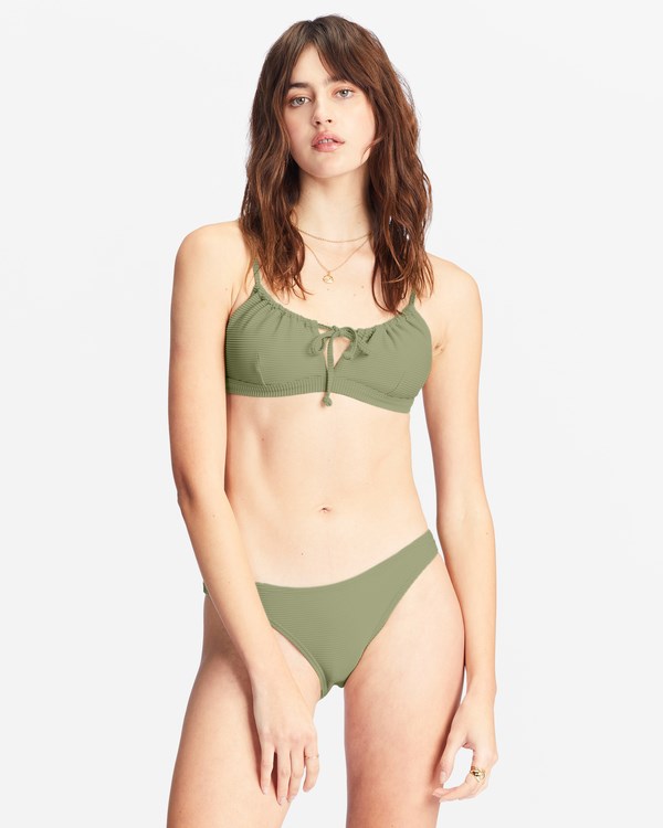 Billabong Tanlines Coco Bralette Bikiny Top Avocado | UTPCIQ-016
