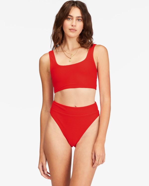 Billabong Tanlines Longer Tank Bikiny Top Hot Pepper | AHQFWR-325