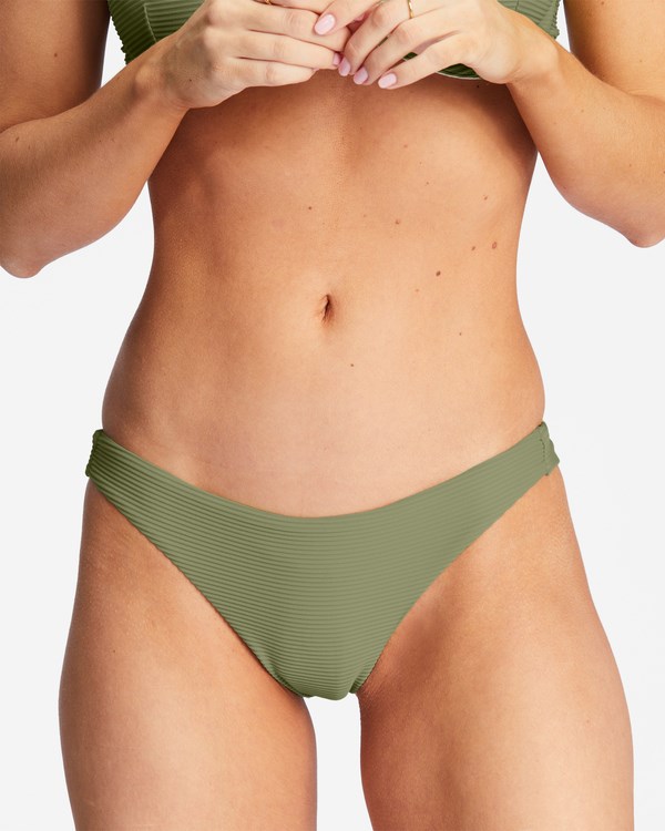 Billabong Tanlines Tanga Bikiny Bottoms Avocado | QFBCRW-673