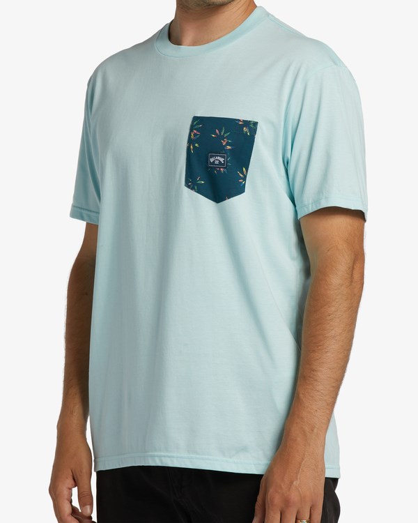 Billabong Team Pocket T-Shirt Coastal | UDXBFE-183