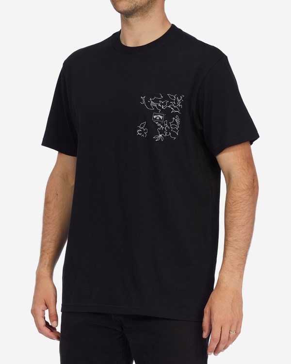 Billabong Team Pocket T-Shirt Černé | BENHKR-069