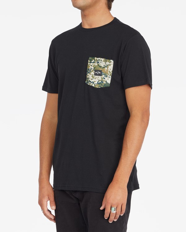 Billabong Team Pocket T-Shirt Černé | MYLNVZ-159