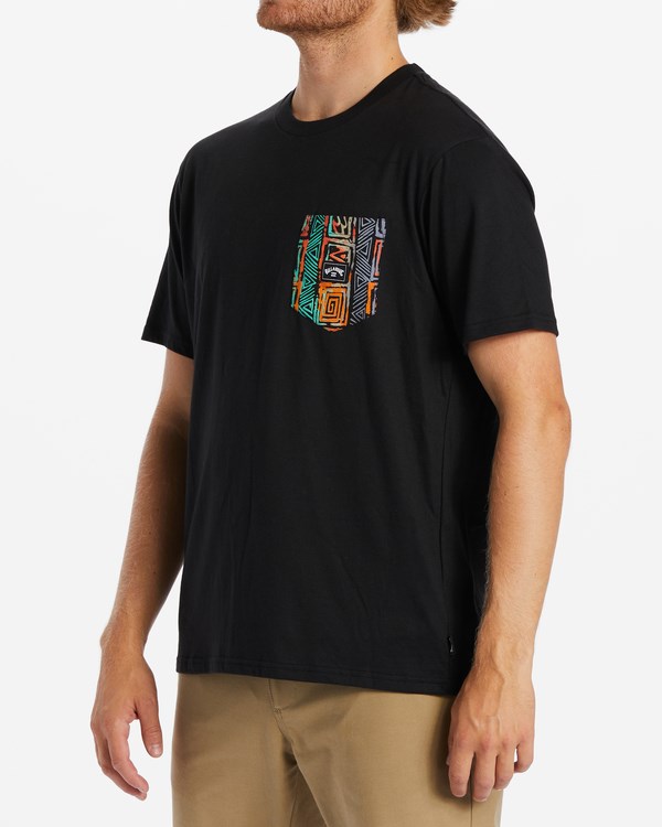 Billabong Team Pocket T-Shirt Černé | PBUKDS-856