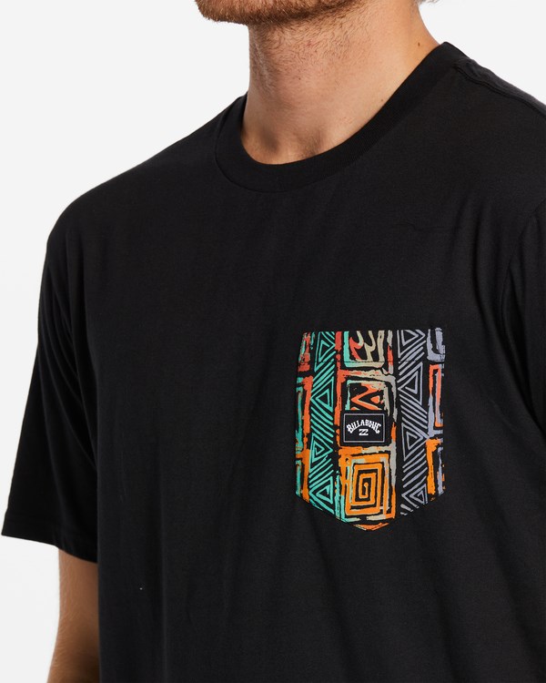 Billabong Team Pocket T-Shirt Černé | YIDQTE-504