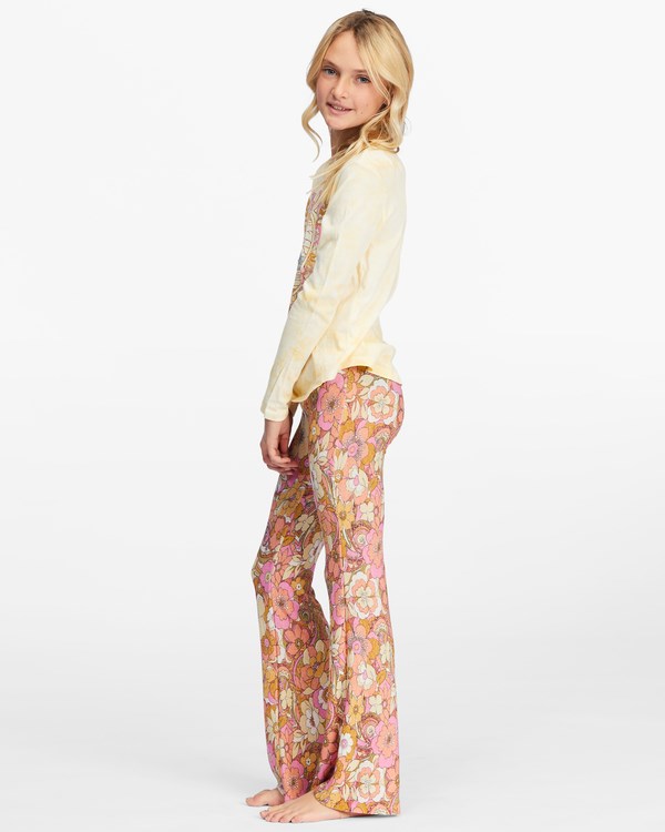 Billabong Tell Me Cozy High-Waisted Flare Pants Čokolády | DQFVEG-586