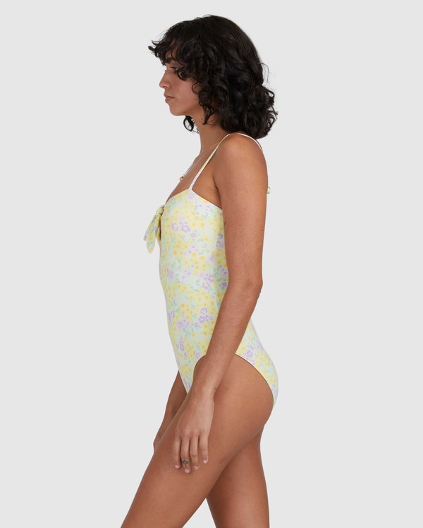Billabong Tempest Cut-Out One Piece Swimsuit Citrón | DMYIJA-139