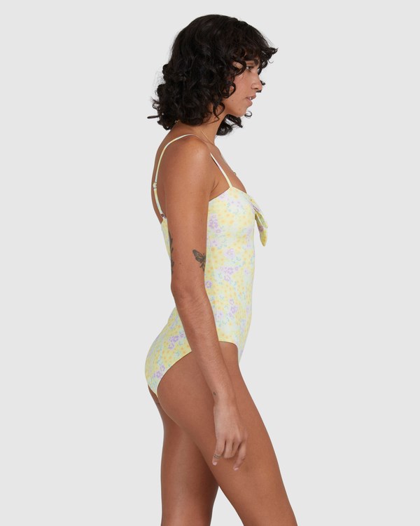 Billabong Tempest Cut-Out One Piece Swimsuit Citrón | DMYIJA-139