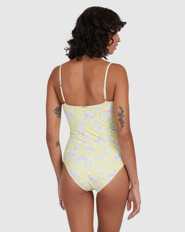 Billabong Tempest Cut-Out One Piece Swimsuit Citrón | DMYIJA-139
