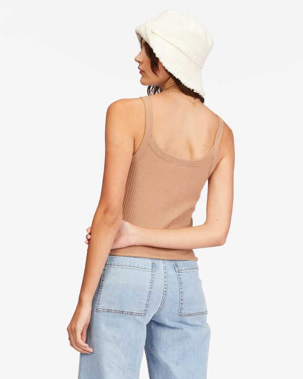 Billabong The Baby Knit Tank Top Pretty Putty | TZRKWQ-154