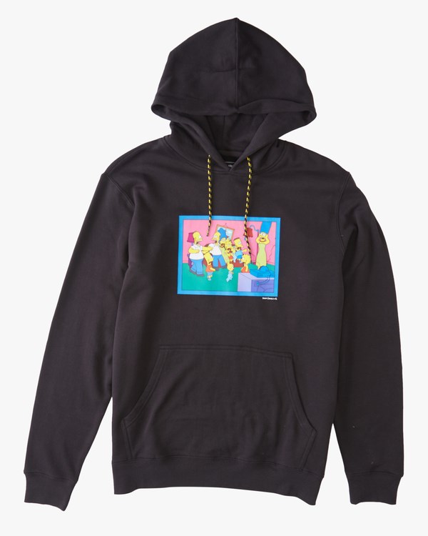 Billabong The Simpsons Couch Gag Pullover Hoodie Černé | NJABDT-304