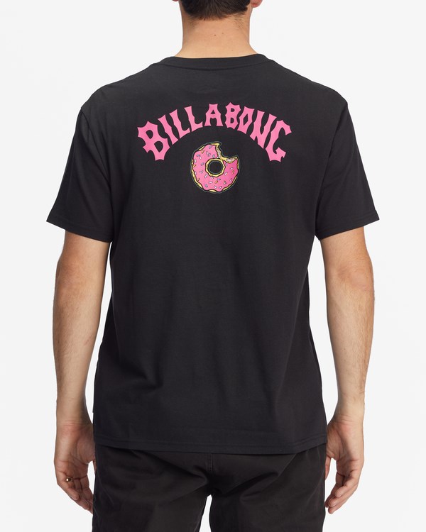 Billabong The Simpsons Donut Organic Krátké Sleeve T-Shirt Černé | VSOUCK-953