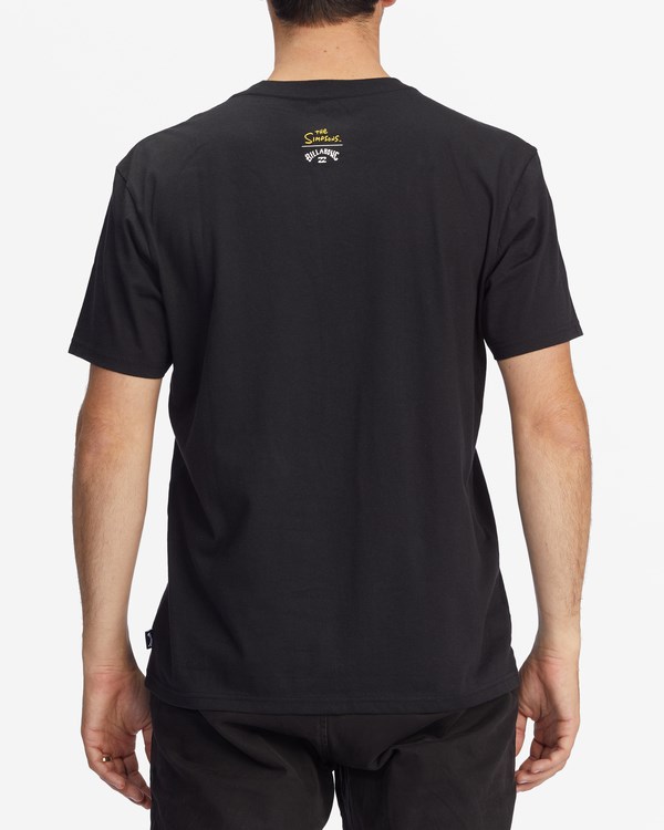 Billabong The Simpsons Duff Homer Organic Krátké Sleeve T-Shirt Černé | ZGSOPN-438