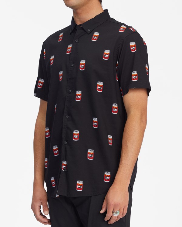 Billabong The Simpsons Duff Krátké Sleeve Shirt Černé | MNYXEZ-953