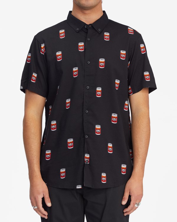 Billabong The Simpsons Duff Krátké Sleeve Shirt Černé | MNYXEZ-953