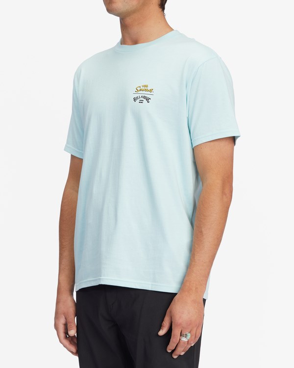 Billabong The Simpsons Family Couch Organic Krátké Sleeve T-Shirt Blankyt | VCPFYR-257