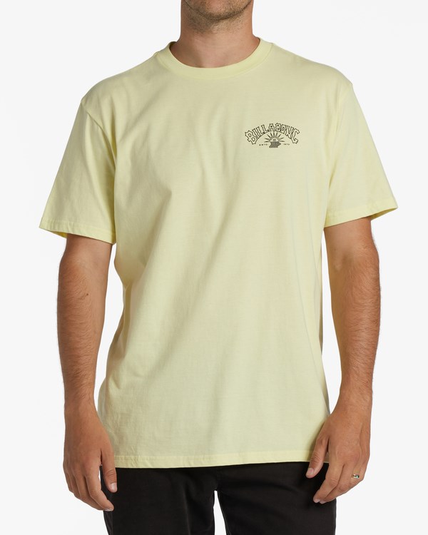 Billabong Theme Arch Krátké Sleeve T-Shirt Světle Zelene | EPARVJ-571