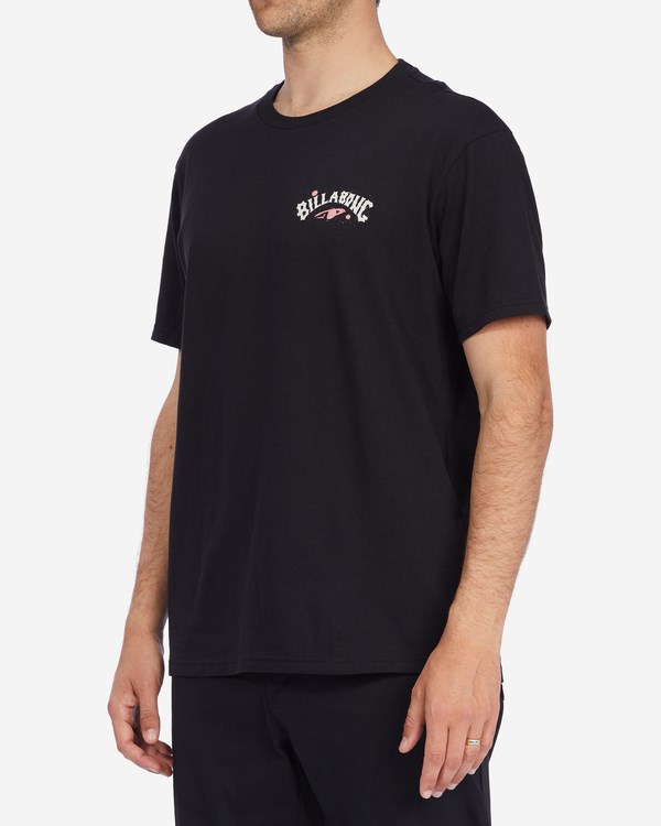 Billabong Theme Arch Krátké Sleeve T-Shirt Černé | GEYCMD-760
