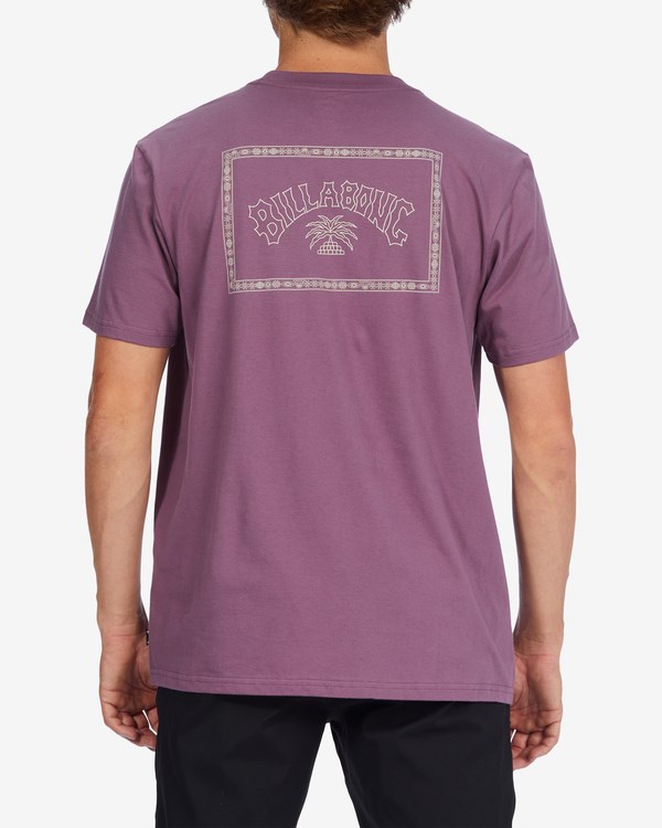 Billabong Theme Arch Krátké Sleeve T-Shirt Fialové | JBFSQZ-590