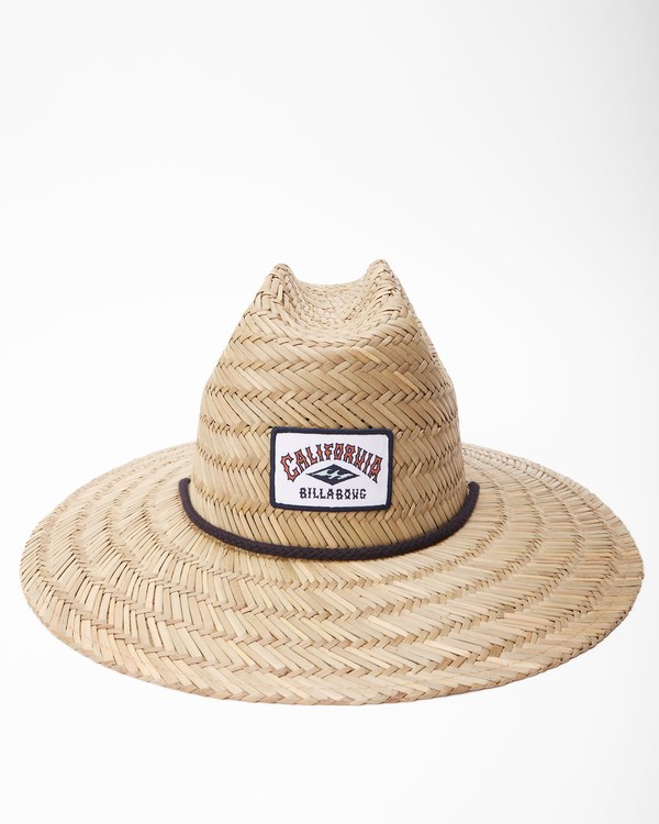 Billabong Tides California Straw Lifeguard Hat Bílé | ZQNFRY-672