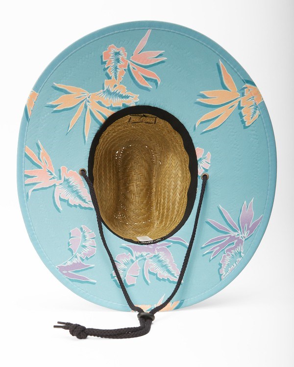 Billabong Tides Print Straw Lifeguard Hat Světle | BDJXZW-570