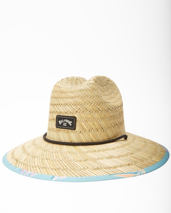 Billabong Tides Print Straw Lifeguard Hat Světle | BDJXZW-570