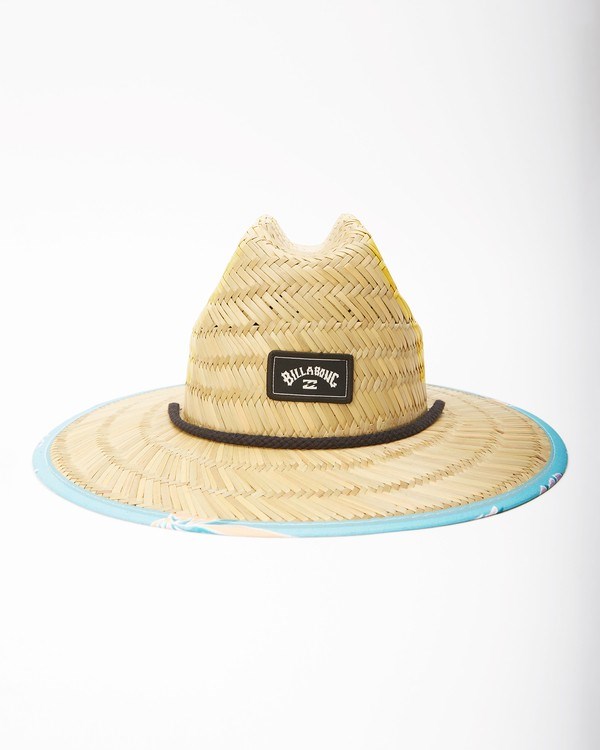 Billabong Tides Print Straw Lifeguard Hat Světle | JHZGMT-158
