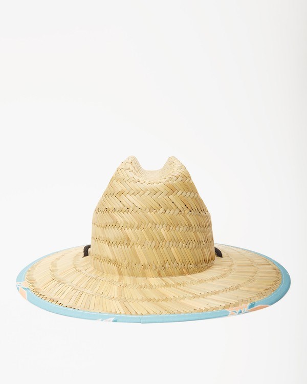 Billabong Tides Print Straw Lifeguard Hat Světle | JHZGMT-158