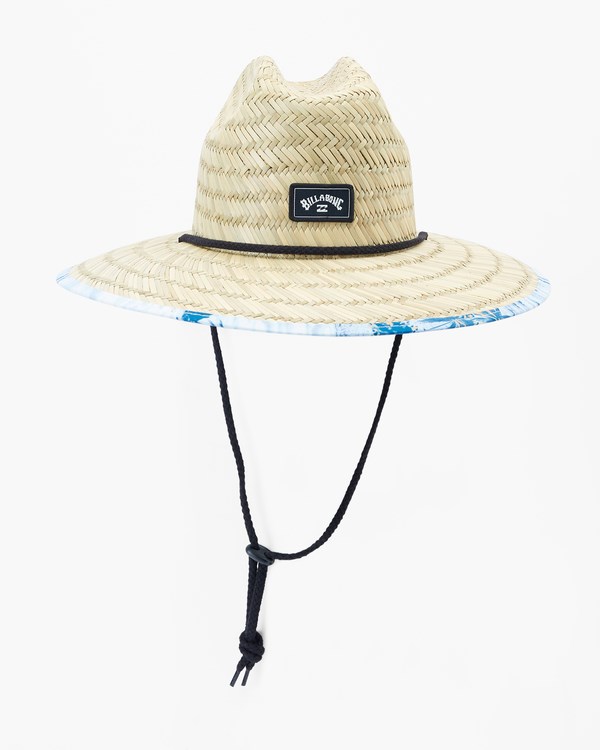 Billabong Tides Print Straw Lifeguard Hat Světle Blankyt | JSHVEO-627
