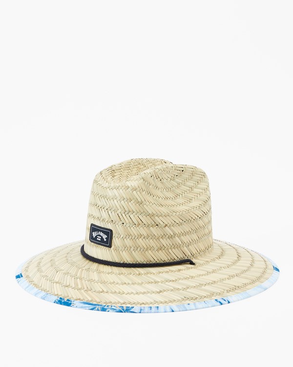 Billabong Tides Print Straw Lifeguard Hat Světle Blankyt | JSHVEO-627