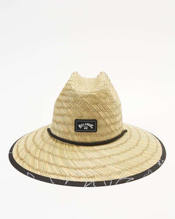 Billabong Tides Print Straw Lifeguard Hat Černé Bílé | QLMIVU-578