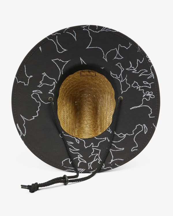 Billabong Tides Print Straw Lifeguard Hat Černé Bílé | QLMIVU-578