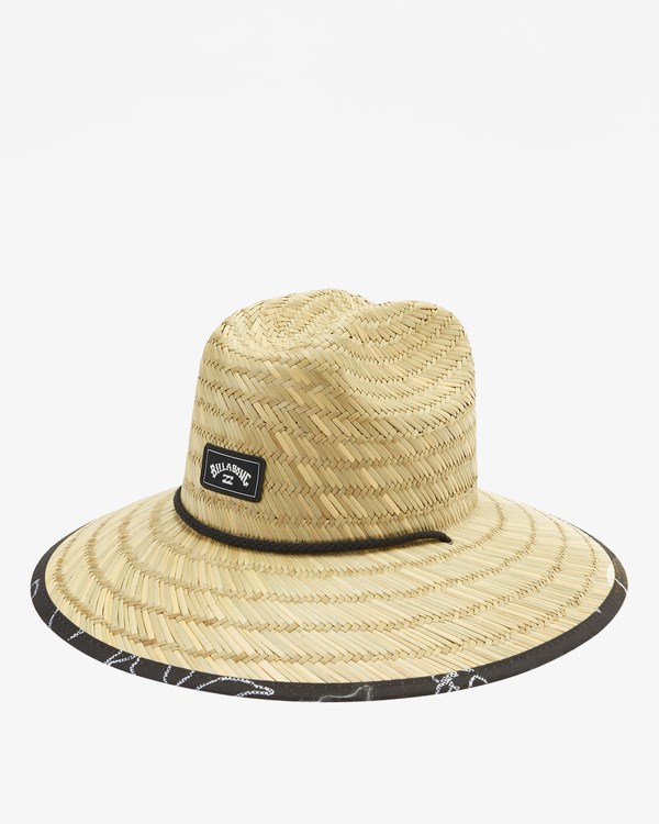 Billabong Tides Print Straw Lifeguard Hat Černé Bílé | QLMIVU-578