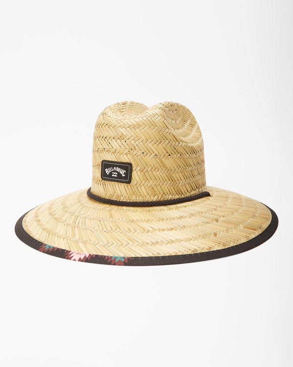 Billabong Tides Print Straw Lifeguard Hat Night | TGFADP-610