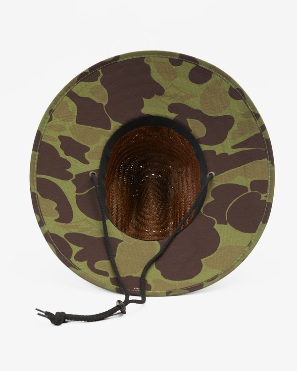 Billabong Tides Print Straw Lifeguard Hat Maskáčové | TWFMUD-315